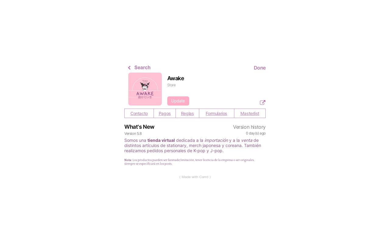 Awake Website Awake